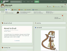 Tablet Screenshot of chip-munk.deviantart.com