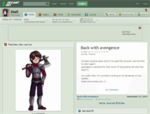 Tablet Screenshot of kball.deviantart.com