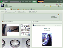 Tablet Screenshot of loten.deviantart.com
