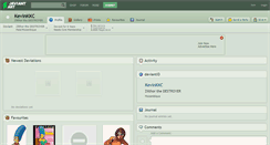 Desktop Screenshot of kevinkkc.deviantart.com