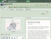 Tablet Screenshot of genuine-insanity.deviantart.com