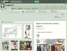 Tablet Screenshot of orcagirl2001.deviantart.com