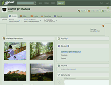 Tablet Screenshot of cosmic-girl-macuca.deviantart.com