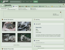Tablet Screenshot of keaworks.deviantart.com