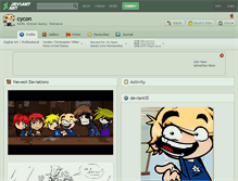 Tablet Screenshot of cycon.deviantart.com