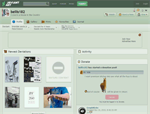 Tablet Screenshot of bellis182.deviantart.com