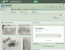 Tablet Screenshot of camymach.deviantart.com
