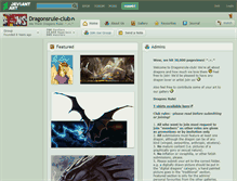 Tablet Screenshot of dragonsrule-club.deviantart.com