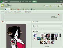 Tablet Screenshot of invalidlove.deviantart.com