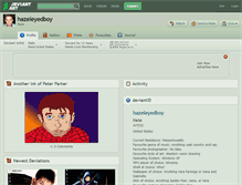 Tablet Screenshot of hazeleyedboy.deviantart.com
