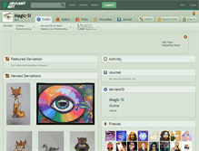 Tablet Screenshot of magic-si.deviantart.com