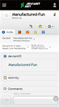 Mobile Screenshot of manufactured-fun.deviantart.com