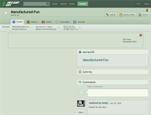 Tablet Screenshot of manufactured-fun.deviantart.com