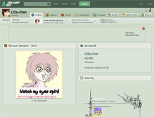 Tablet Screenshot of lilla-chan.deviantart.com