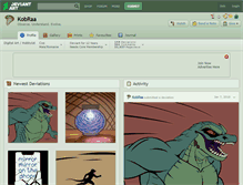 Tablet Screenshot of kobraa.deviantart.com