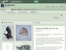 Tablet Screenshot of davidbrainbow.deviantart.com