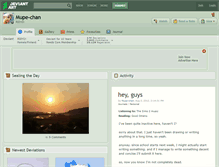 Tablet Screenshot of mupe-chan.deviantart.com