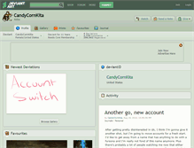 Tablet Screenshot of candycornkita.deviantart.com