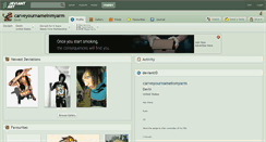 Desktop Screenshot of carveyournameinmyarm.deviantart.com