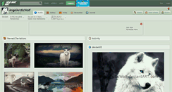 Desktop Screenshot of angelarcticwolf.deviantart.com