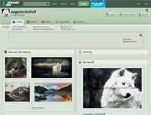 Tablet Screenshot of angelarcticwolf.deviantart.com