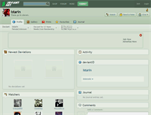 Tablet Screenshot of istarin.deviantart.com