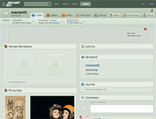 Tablet Screenshot of esamanth.deviantart.com