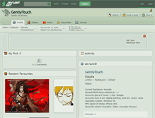 Tablet Screenshot of gentlytouch.deviantart.com