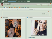 Tablet Screenshot of honeyanneris.deviantart.com