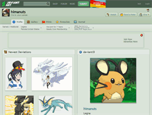 Tablet Screenshot of himanuts.deviantart.com