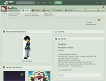 Tablet Screenshot of profeich.deviantart.com