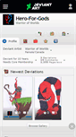 Mobile Screenshot of hero-for-gods.deviantart.com