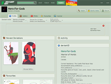 Tablet Screenshot of hero-for-gods.deviantart.com