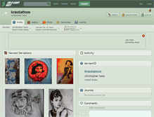 Tablet Screenshot of krasstattoos.deviantart.com