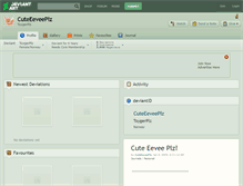Tablet Screenshot of cuteeeveeplz.deviantart.com
