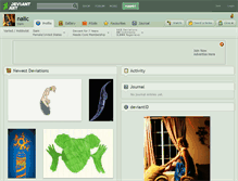 Tablet Screenshot of nalic.deviantart.com