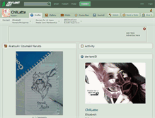 Tablet Screenshot of chiilatte.deviantart.com