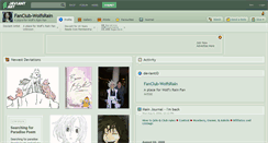 Desktop Screenshot of fanclub-wolfsrain.deviantart.com