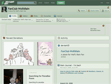 Tablet Screenshot of fanclub-wolfsrain.deviantart.com