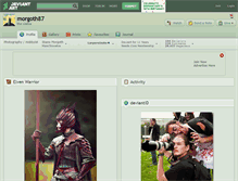 Tablet Screenshot of morgoth87.deviantart.com