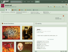 Tablet Screenshot of lemon-ed.deviantart.com