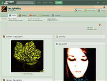 Tablet Screenshot of beckykekky.deviantart.com