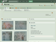 Tablet Screenshot of dino-roar.deviantart.com
