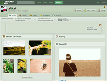 Tablet Screenshot of caiticat.deviantart.com