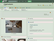 Tablet Screenshot of i-heart-unicorns.deviantart.com