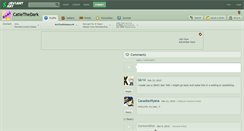 Desktop Screenshot of catiethedark.deviantart.com
