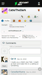 Mobile Screenshot of catiethedark.deviantart.com