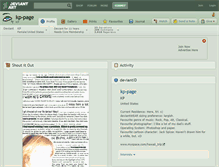 Tablet Screenshot of kp-page.deviantart.com