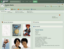 Tablet Screenshot of hayate-dante.deviantart.com