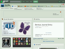 Tablet Screenshot of mardiba.deviantart.com